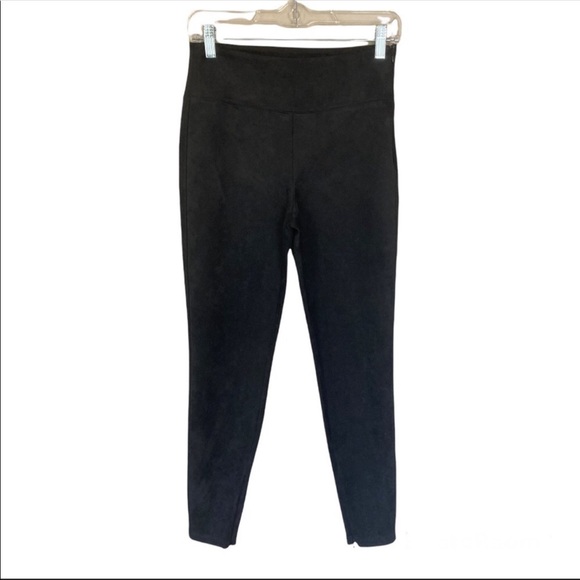 NWT Faux Suede Black Tights Legging Pants Size Medium - Picture 6 of 8